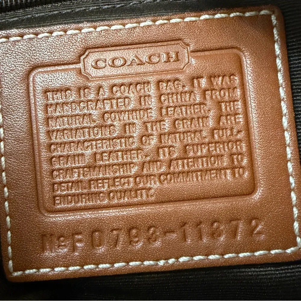 Vintage Coach Hampton Hobo Shoulder Bag Leather 11372 Tan Vintage Y2K